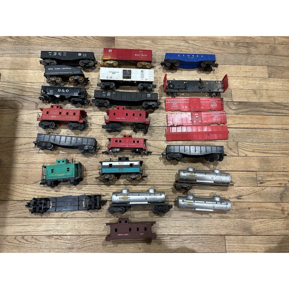 Vintage O Gauge Train Car Lot Of 18 Lionel & Marx